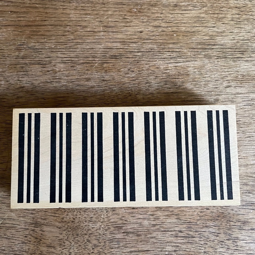 Striped Pattern Rubber Stamp